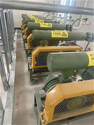 7000mmAq Blower RPM1250 37KW Three Lobe Roots Blower cho ngành công nghiệp giấy và giấy