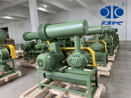11kw 5.1m3 / Min 60kpa Roots Máy thổi khí quay vòng 1750 Rpm Dn65 3 "Công suất nhỏ