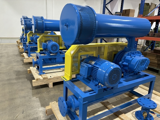 Máy thổi rễ áp suất cao 850-1800 vòng / phút để xử lý nước và vận chuyển thực phẩm