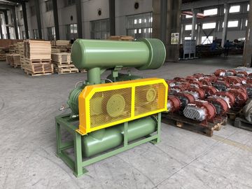 Thép đúc 3 Lobe Roots Blower với màu xanh quân đội, tuổi thọ dài