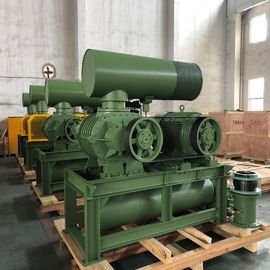 Xả áp suất 80 Kpa Roots Máy thổi khí Gang 3 thùy Vòng quay 40m3 / phút