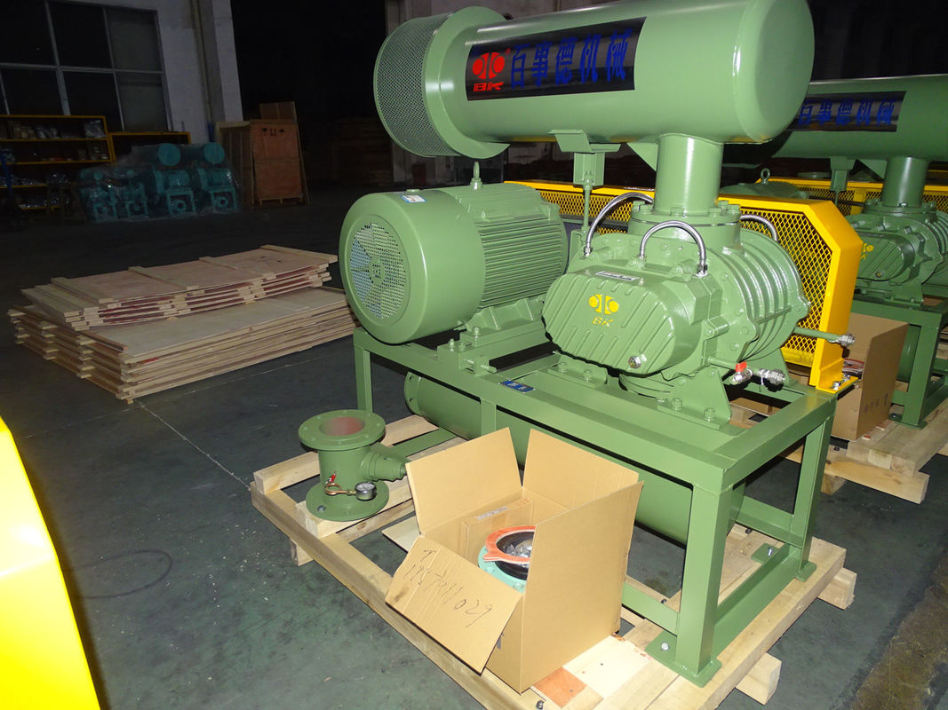 100 Kpa 20m3 / Tối thiểu 6 "55 Kw Máy ​​thổi rễ mini bằng gang đúc ba thùy