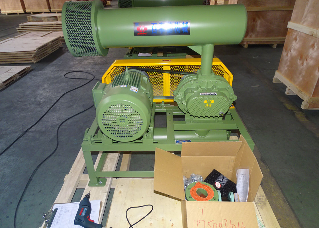 11kw 5.1m3 / Min 60kpa Roots Máy thổi khí quay vòng 1750 Rpm Dn65 3 "Công suất nhỏ