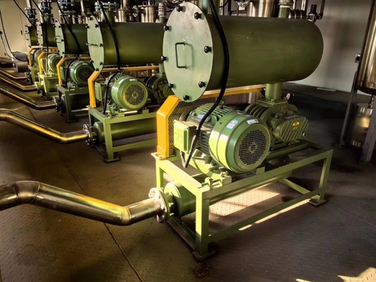 18.5KW 0.04Mpa Máy thổi ba rễ Lobe Ứng dụng để chuyển bột, hạt v.v.