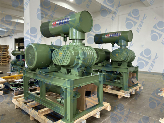 65m3/Min 0.06Mpa Cast Iron Three Lobe Roots Blower cho vận chuyển khí nén