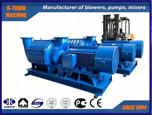 Máy thổi ly tâm đa giai đoạn D350 hiệu suất cao, tiếng ồn thấp với cấu trúc nhỏ gọn để xử lý nước thải