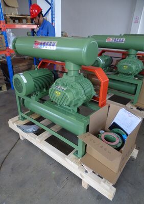 -0.1 ~ -0.5kgf / cm2 áp suất, Ba Lobe áp suất âm gốc thổi, Cast Iron, Blue, công nghiệp máy bơm chân không, 5,5-22kW