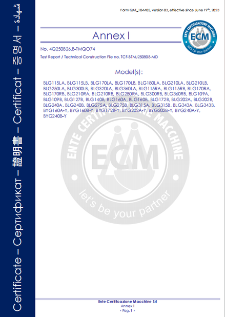 Trung Quốc B-Tohin Machine (Jiangsu) Co., Ltd. Chứng chỉ