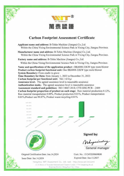 Trung Quốc B-Tohin Machine (Jiangsu) Co., Ltd. Chứng chỉ